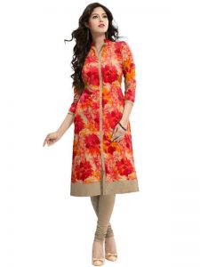 Exclusive Designer Orange Kurti