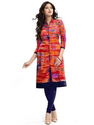 Exclusive Designer Red & Blue Kurti