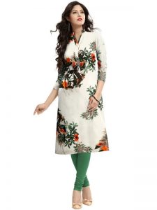 Exclusive Designer Cream Kurti