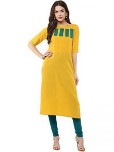 Exclusive Designer Yellow Kurti