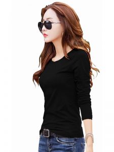 Black Knitting Exclusive Designer Top