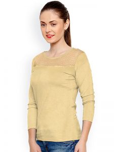 Cream Knitting Exclusive Designer Top