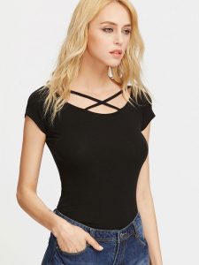 Black Imported Exclusive Designer Top