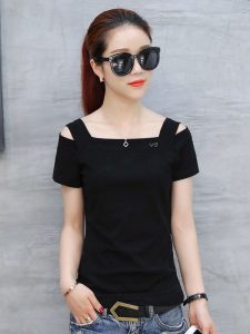 Black Knitting Exclusive Designer Top