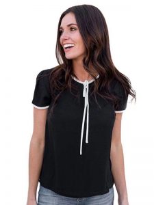 Black Knitting Exclusive Designer Top