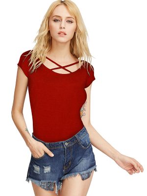 Red Imported Exclusive Designer Top