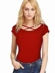 Red Imported Exclusive Designer Top