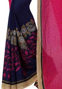 Partly Rani Printed Special Georgette Sarees With Blouse