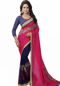 Partly Rani Printed Special Georgette Sarees With Blouse