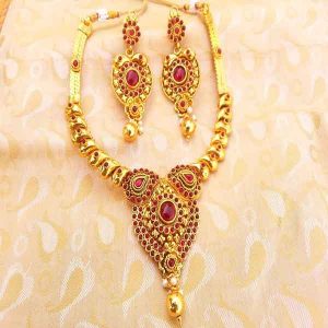 Pink Kemp Antique Necklace Set