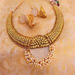 Mesmerizing White Antique Necklace Set