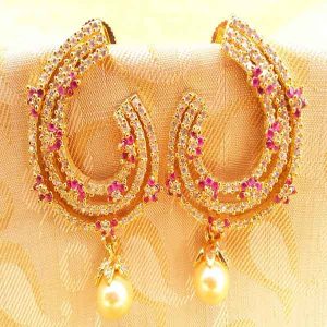 Lovely Pink AD Designer Earrings