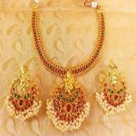 Multi-Color Kemp Ganesha Temple Jewellery Set