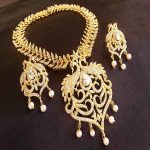 Mesmerizing AD Peacock Bridal Necklace Set with AD Stone