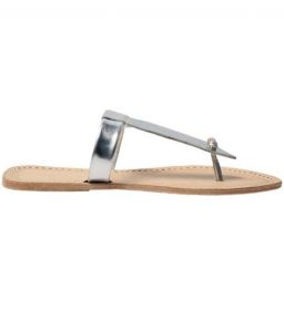 Silver Upper Ladies Leather Chappal