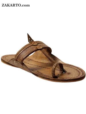 Pointed Typical Kolhapuri Chappal For Ladies