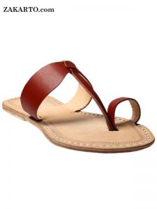Awesome Looking Radish Brown Ladies Kolhapuri Chappal