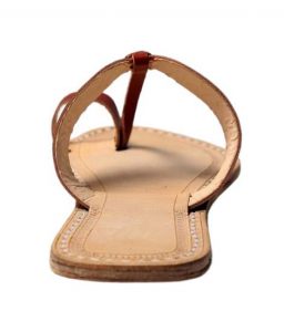Awesome Looking Radish Brown Ladies Kolhapuri Chappal