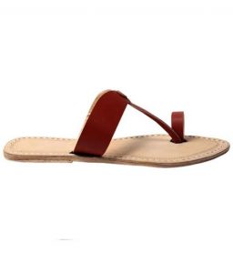 Radish Brown Awesome Looking Kolhapuri Chappal For Woman