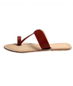 Radish Brown Awesome Looking Kolhapuri Chappal For Woman