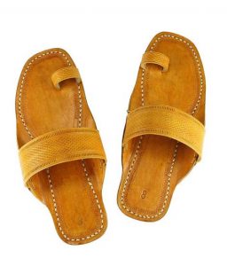 Broad Embossing Belt Kolhapuri Men Chappal