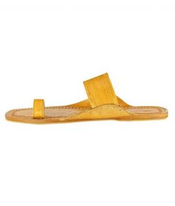 Broad Embossing Belt Kolhapuri Men Chappal