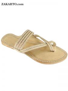 Natural Braided Kolhapuri Chappal