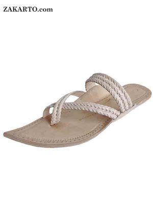 Maharaja Styel Braided Kolhapuri Chappal For Men