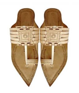 Natural Maharaja Style Five Laces Kolhapuri Chappal For Men