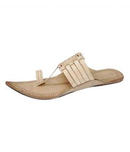 Natural Maharaja Style Five Laces Kolhapuri Chappal For Men