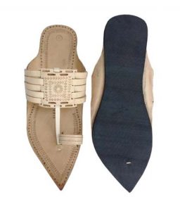 Natural Maharaja Style Five Laces Kolhapuri Chappal For Men