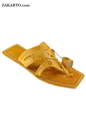 Typical Kolhapuri Design, Leather Men Sandal