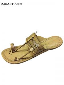 Remarkable Punching Design Traditional Kapshi Kolhapuri Chappal For Men