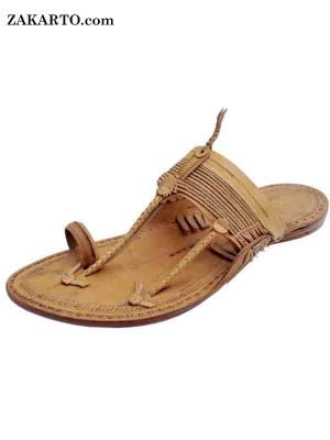 Breathtaking Antique Design Kolhapuri Chappals