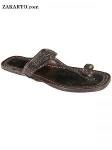 Dark Brown Handmade Ladies Chappal