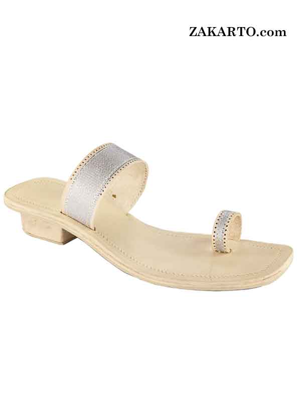 Box Heel Handmade Kolhapuri Chappal For Ladies Zakarto
