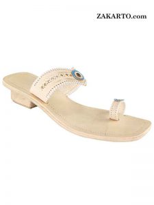 Natural Color Designers Sandal For Ladies