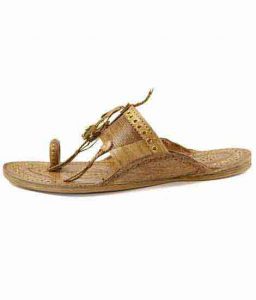 Awesome Golden Rivets Authentic Kolhapuri Chappal For Men