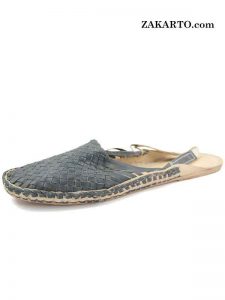 Dull Blue Wedding Kolhapuri Shoe For Men