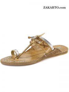 Designer’S Silver Rivets Authentic Ladies Kolhapuri Chappal