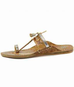 Designer’S Silver Rivets Authentic Ladies Kolhapuri Chappal