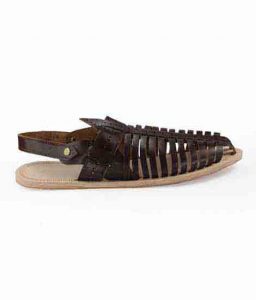 Breathtaking Brown Laces Kolhapuri Leather Shoe For Men
