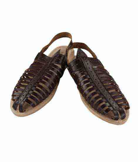 Breathtaking Brown Laces Kolhapuri Leather Shoe For Men