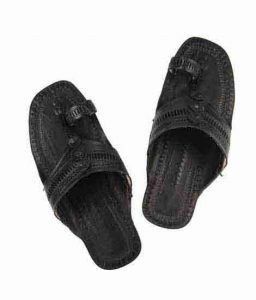 Pretty Black Designers Kolhapuri Chappal For Men