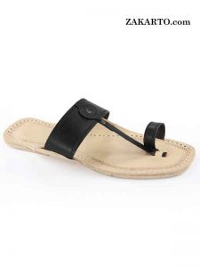 Beautiful Black Belt Kolhapuri Chappal For Men