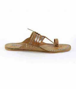 Appealing Artist’S Tan Color Kolhapuri Chappal For Men