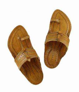 Authentic Kapshi Light Yellow Kolhapuri Chappal For Men