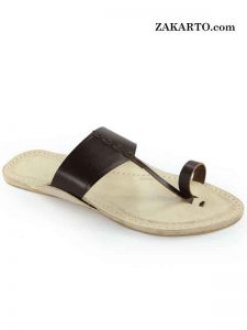 Delightful Triangular Brow Belt Kolhapuri Chappal For Men