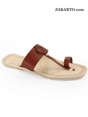 Wonderful Brow Belt Kolhapuri Chappal For Men