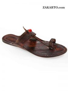 Breathtaking Authentic Dark Brown Kolhapuri For Women